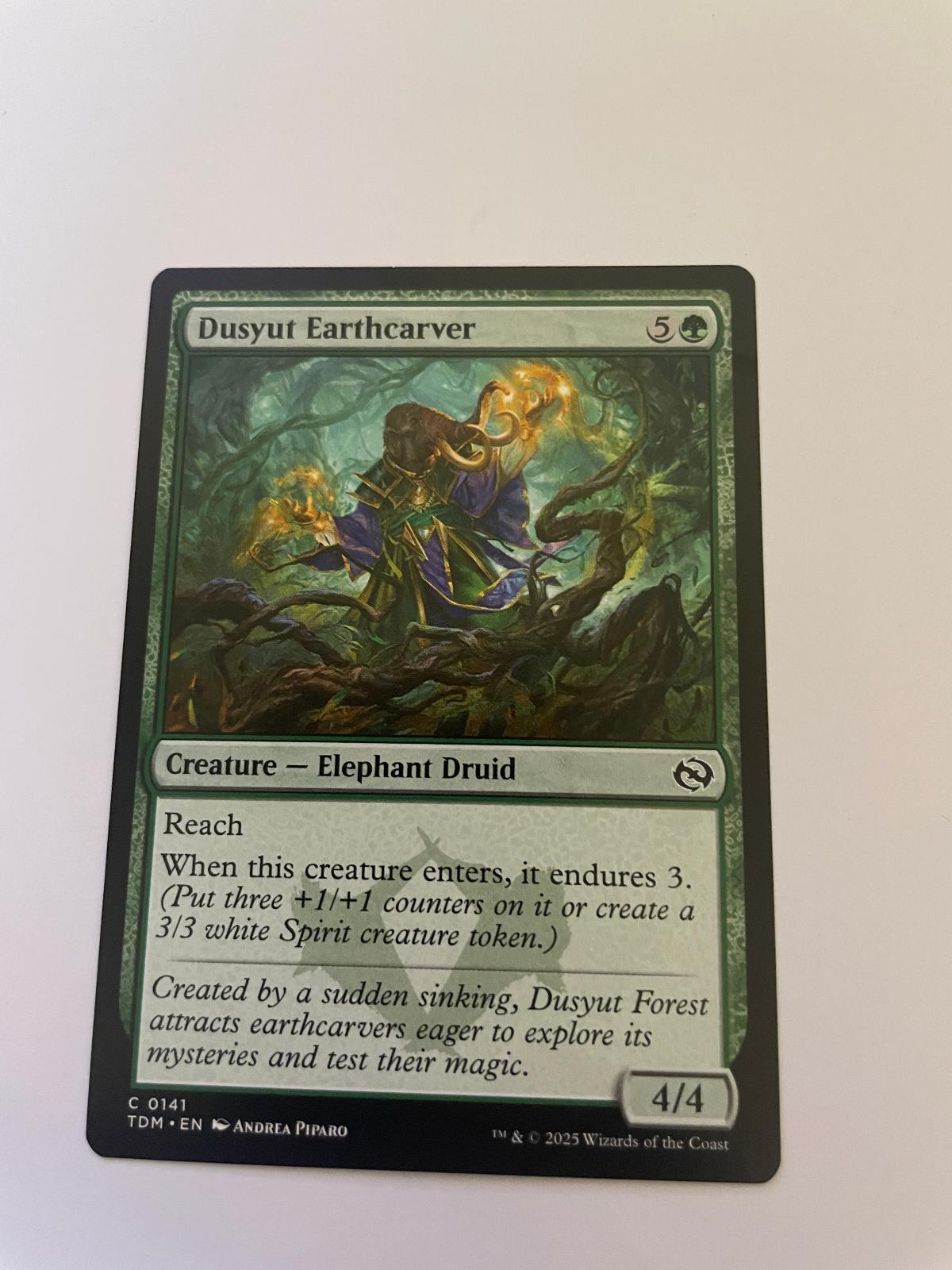 Dusyut Earthcarver 141 Common Tarkir: Dragonstorm Magic: The Gathering Near Mint