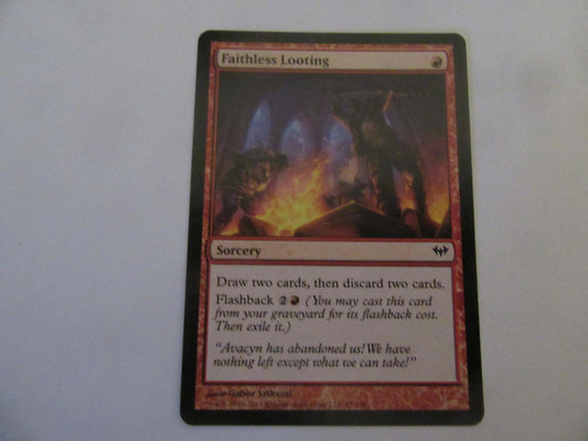 Faithless Looting 87 Dark Ascension NM