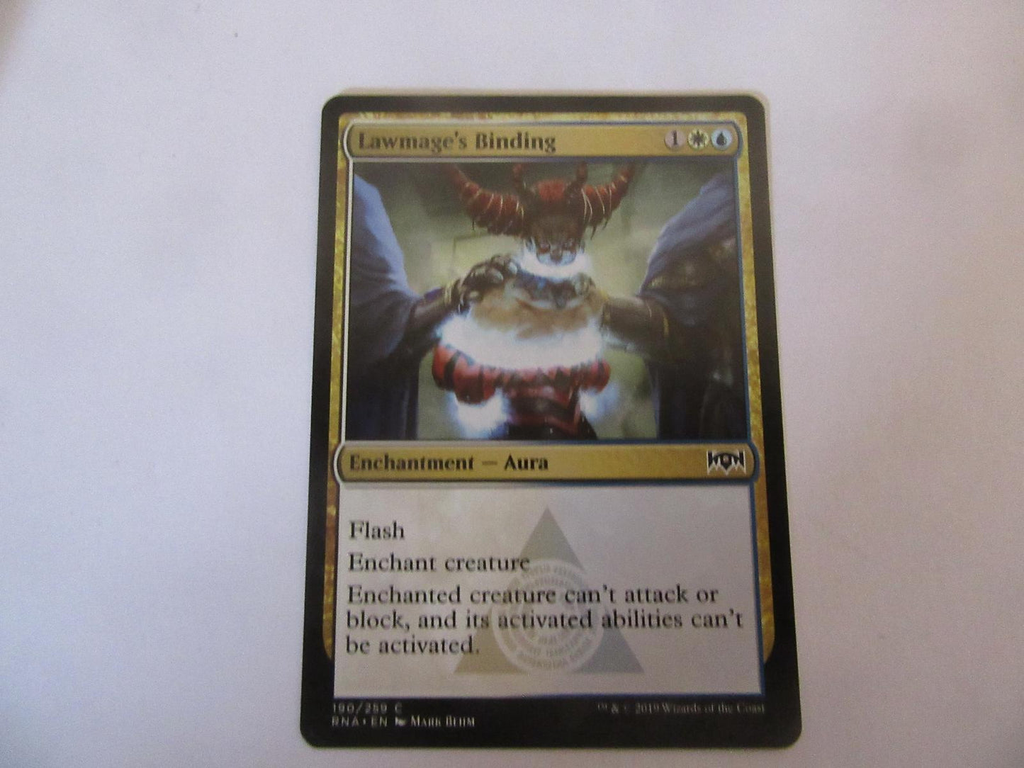 Lawmage's Binding 190 Ravnica Allegiance NM