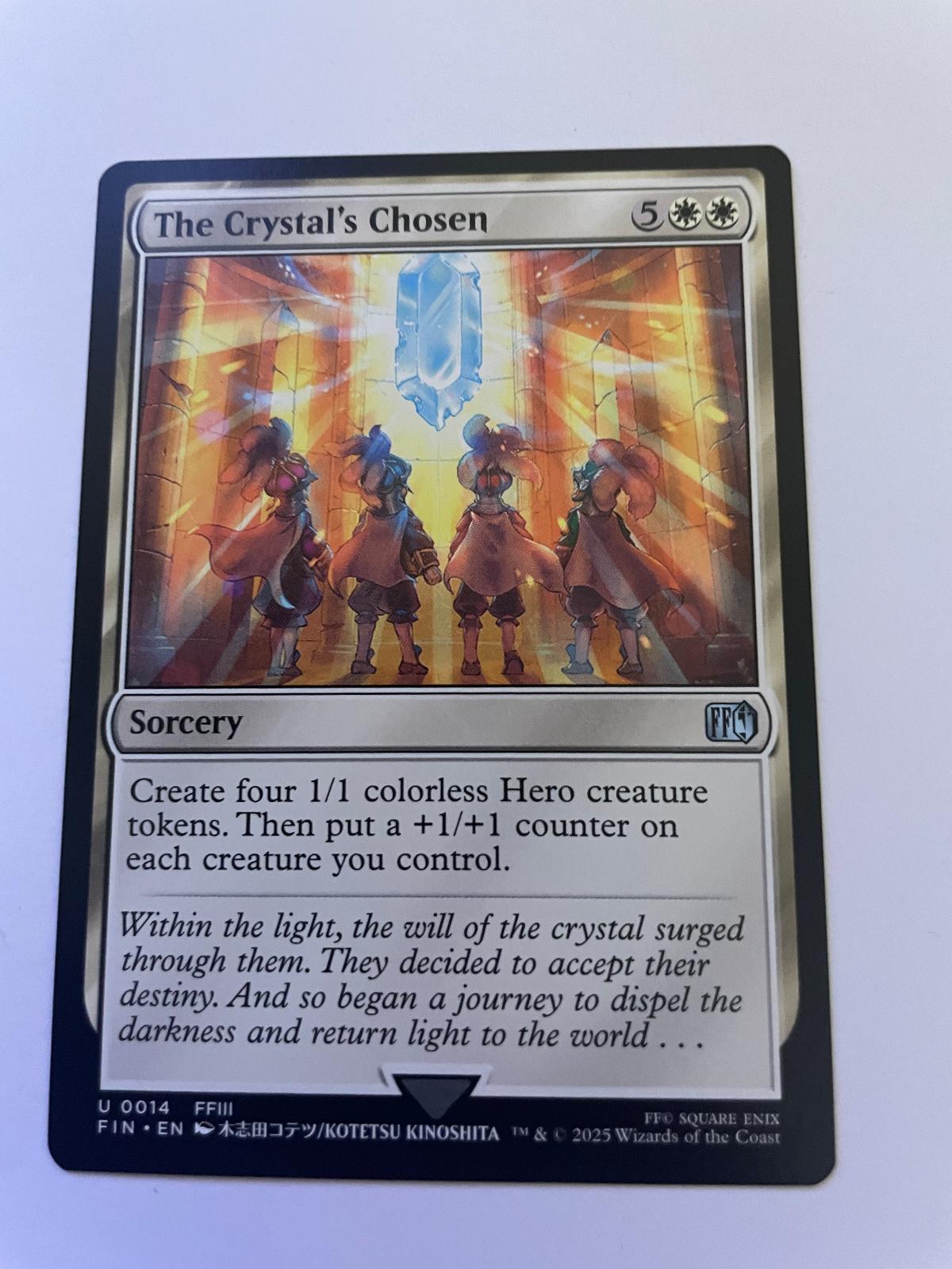 The Crystal's Chosen 14 Uncommon FINAL FANTASY Magic: The Gathering Near Mint