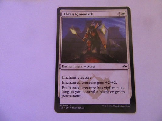 Abzan Runemark 3 Fate Reforged NM