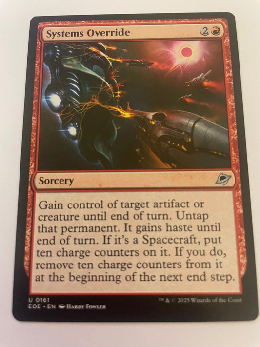 Systems Override 161 Uncommon Edge of Eternities Magic: The Gathering Near Mint