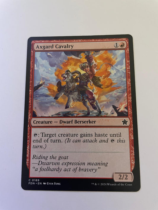 Axgard Cavalry 189 Common Foundations Magic: The Gathering Near Mint
