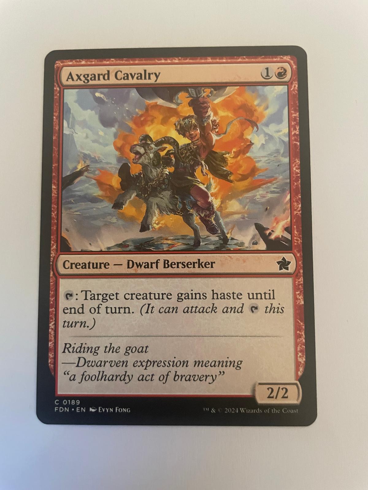 Axgard Cavalry 189 Foundations FDN NM
