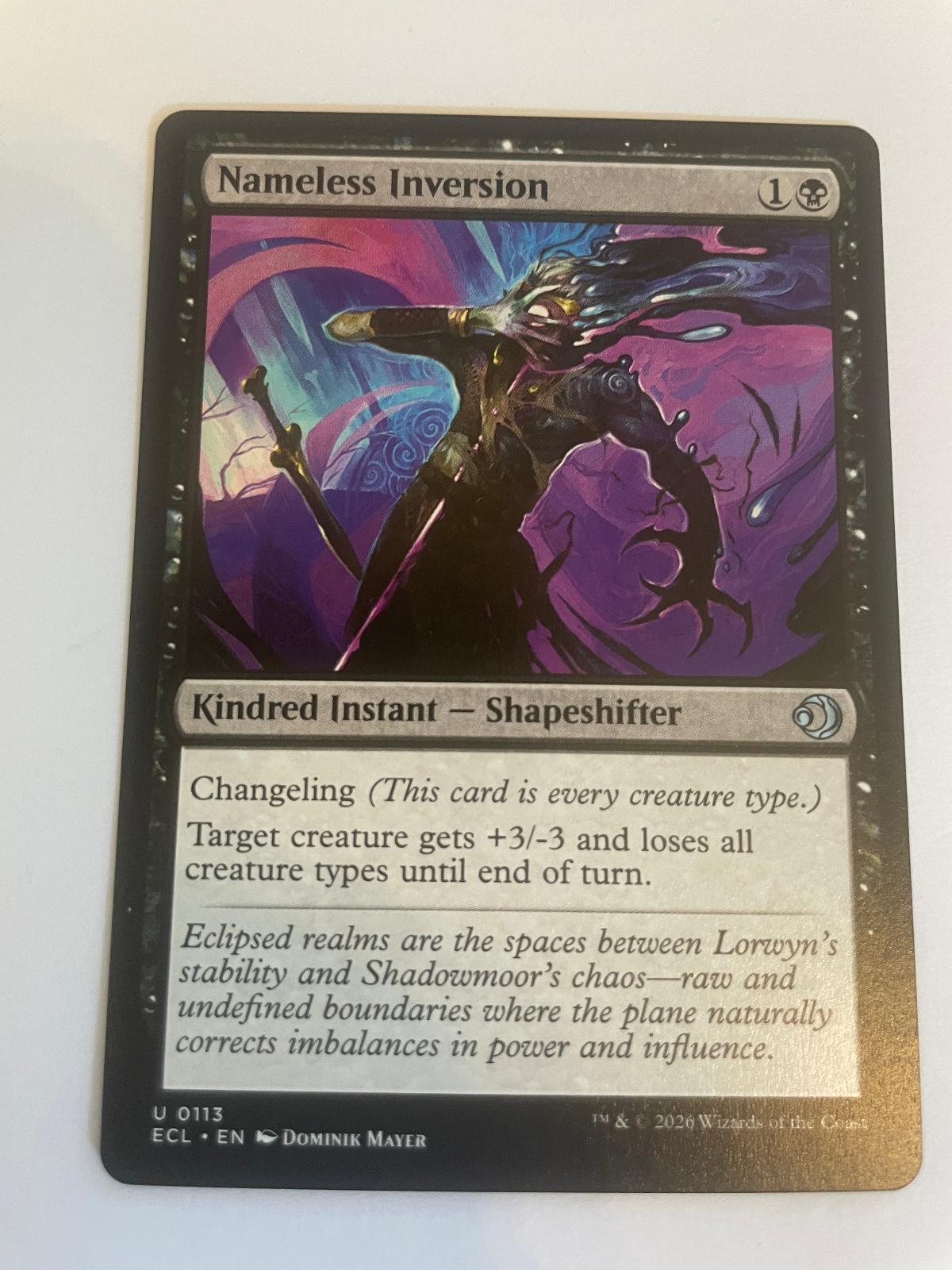 Nameless Inversion 113 Lorwyn Eclipsed ECL NM