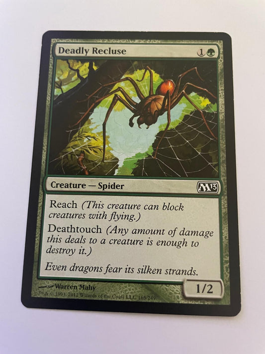 Deadly Recluse 165 Common Magic 2013 (M13) Magic: The Gathering Near Mint
