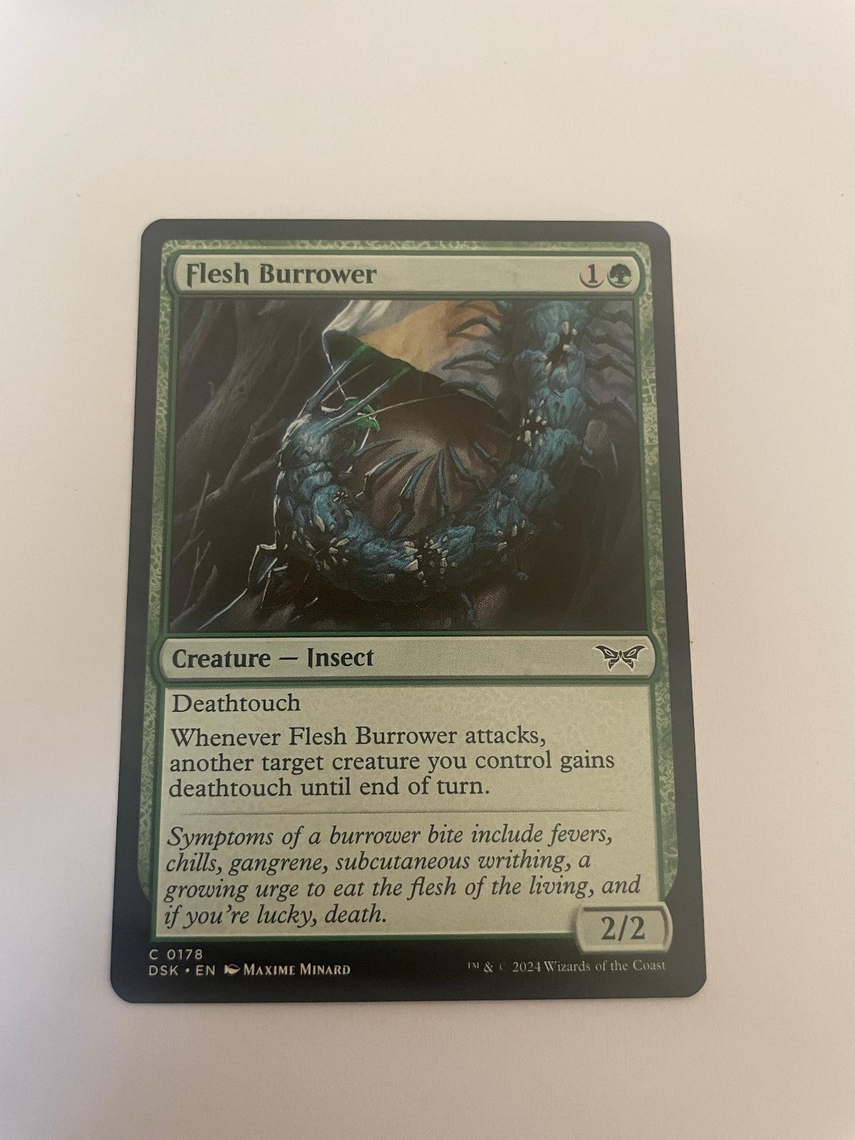 Flesh Burrower 178 Duskmourn: House of Horror DSK NM