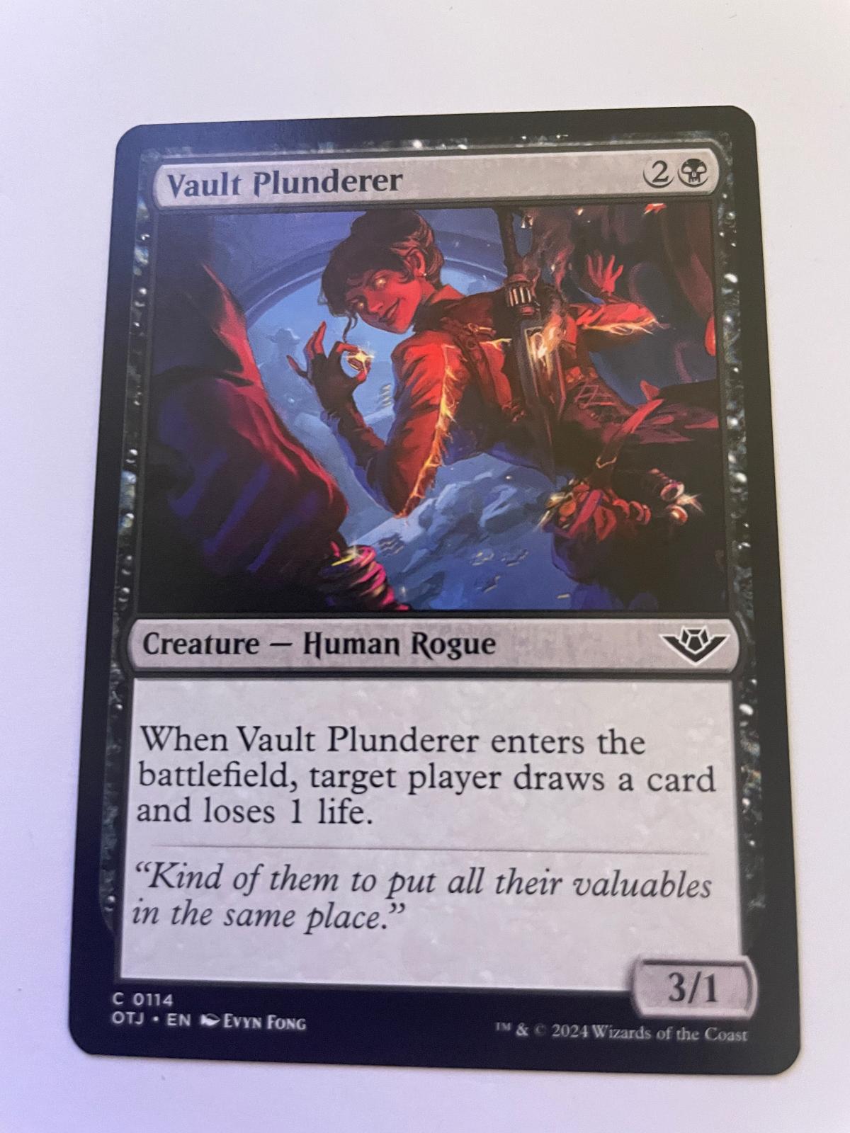 Vault Plunderer 114 Common Outlaws of Thunder Junction Magic: The Gathering NM