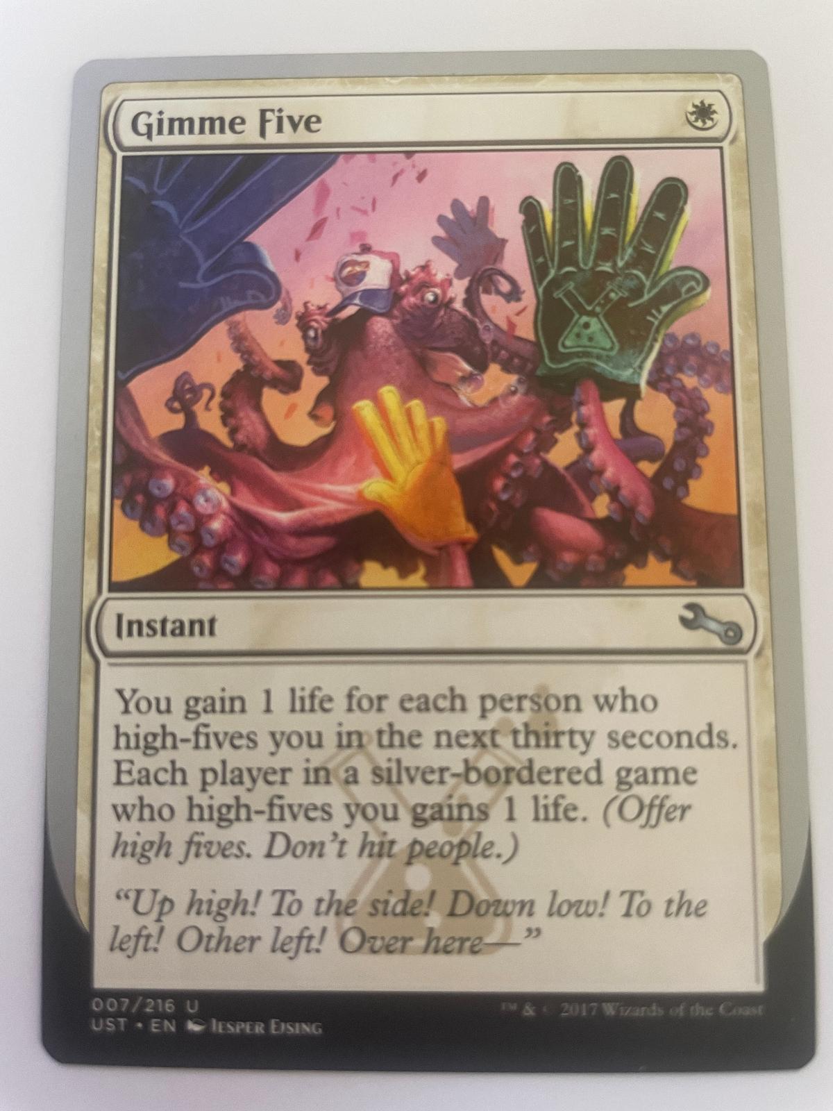 Gimme Five 7 Uncommon Unstable Magic: The Gathering Near Mint