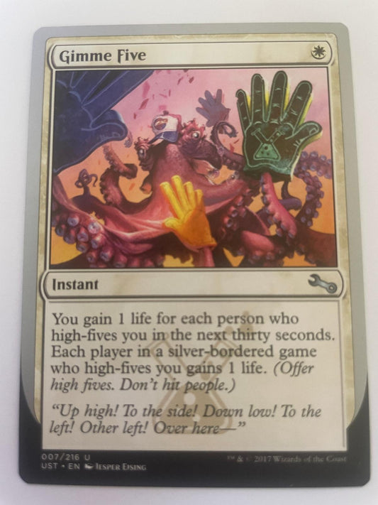 Gimme Five 7 Uncommon Unstable Magic: The Gathering Near Mint