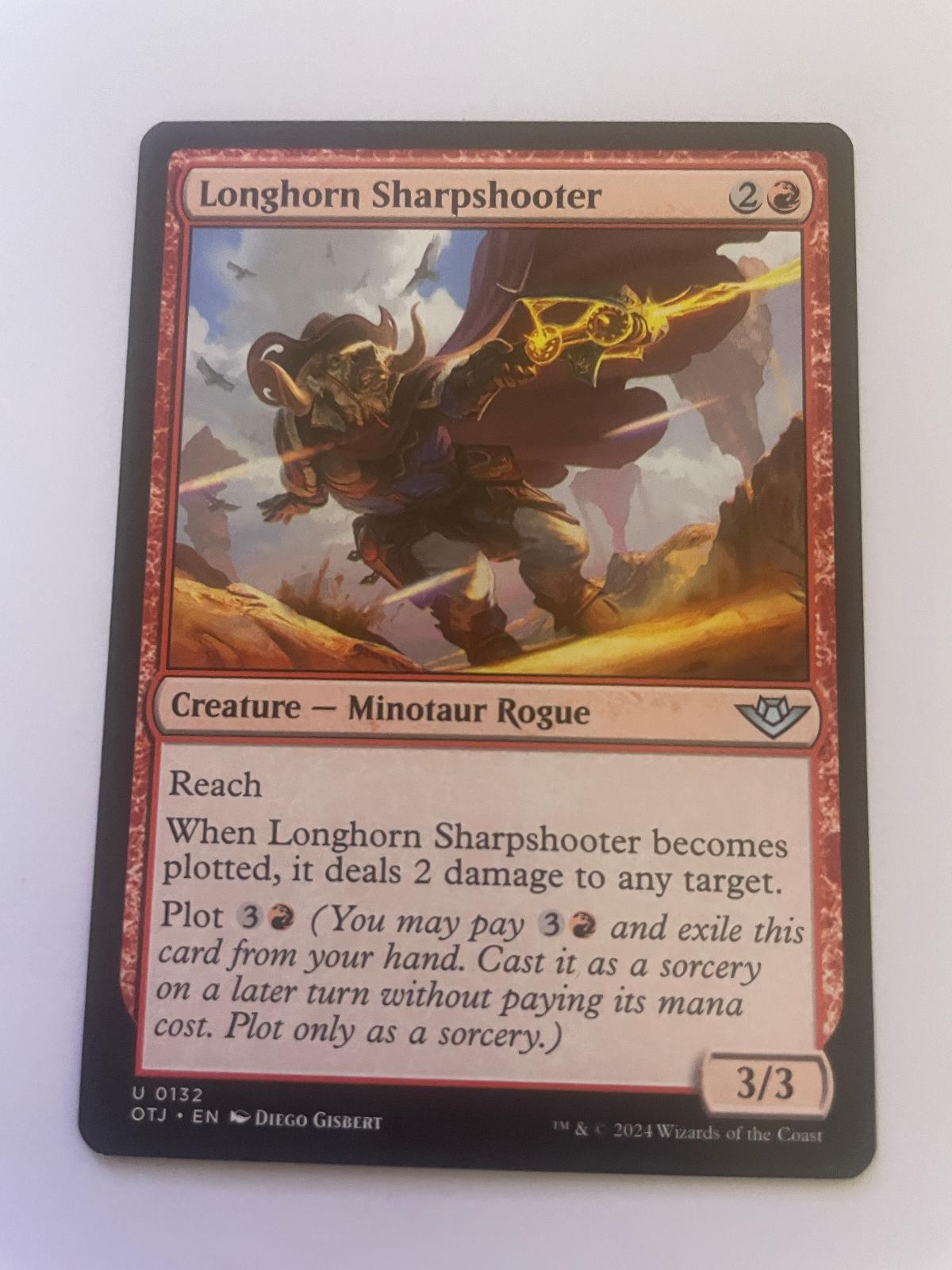 Longhorn Sharpshooter 132 Outlaws of Thunder Junction Magic: The Gathering NM