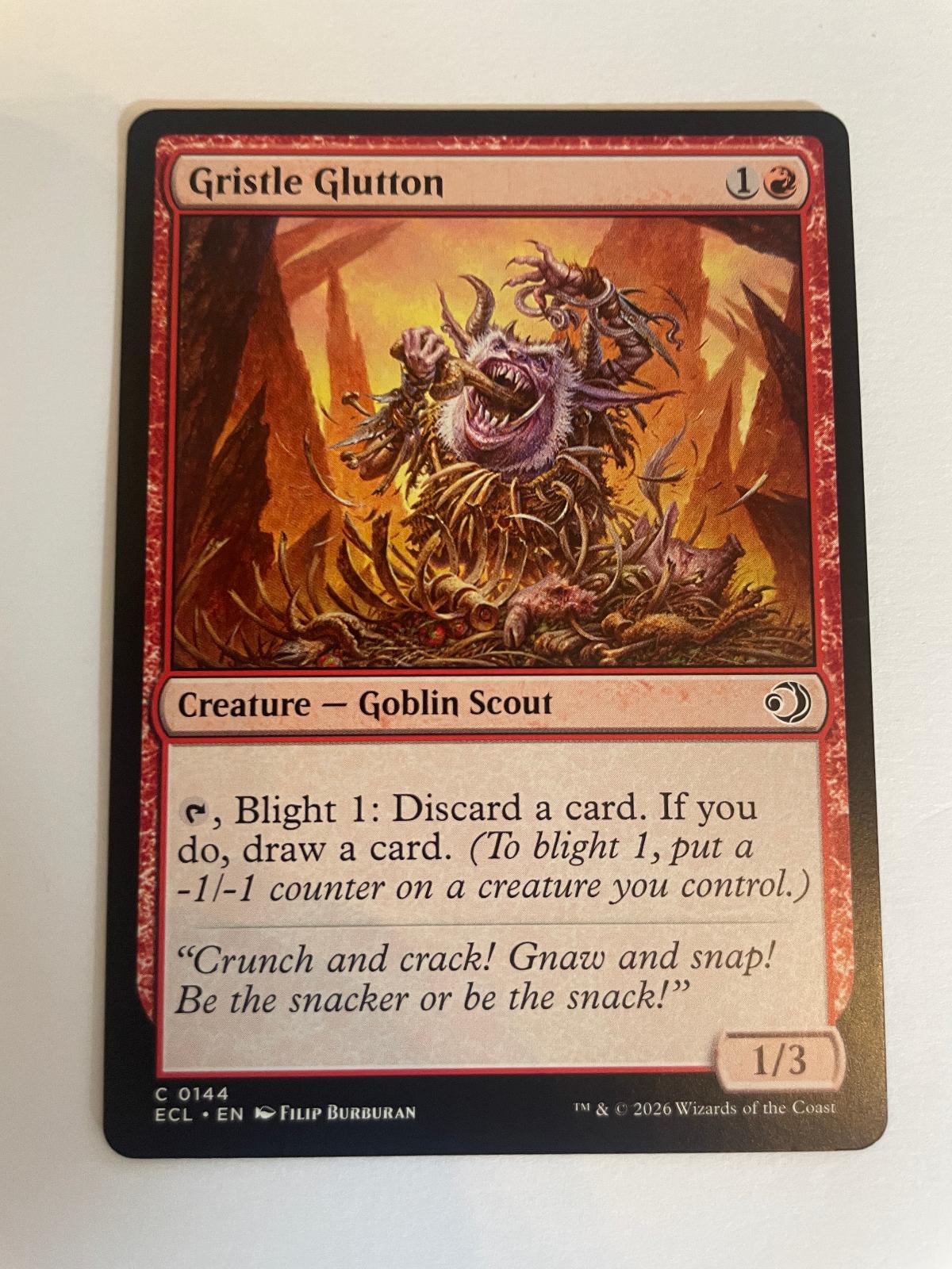 Gristle Glutton 144 Lorwyn Eclipsed ECL NM