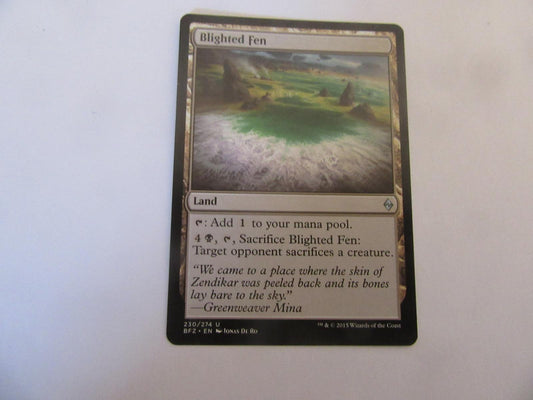 Blighted Fen 230 Battle for Zendikar NM