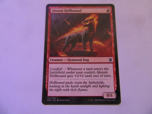 Akoum Hellhound 133 Zendikar Rising NM