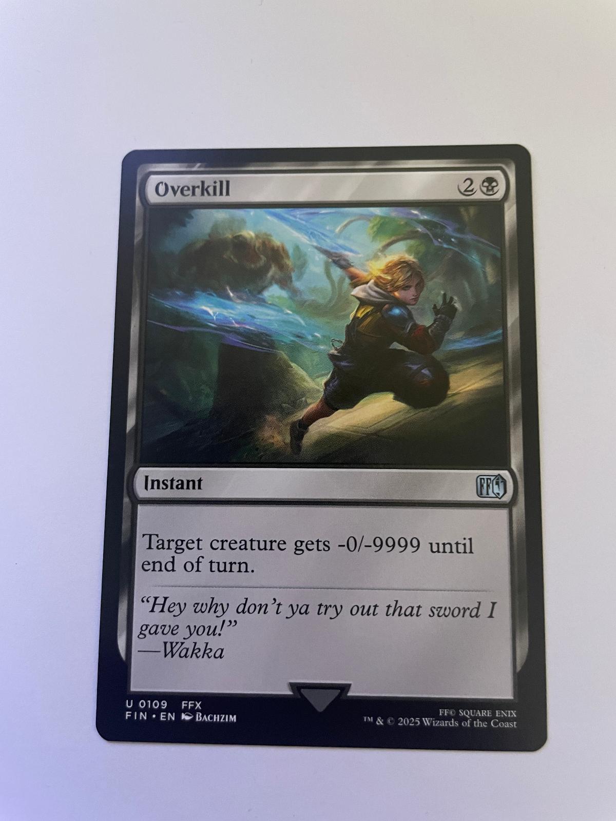 Overkill 109 Uncommon FINAL FANTASY Magic: The Gathering Near Mint
