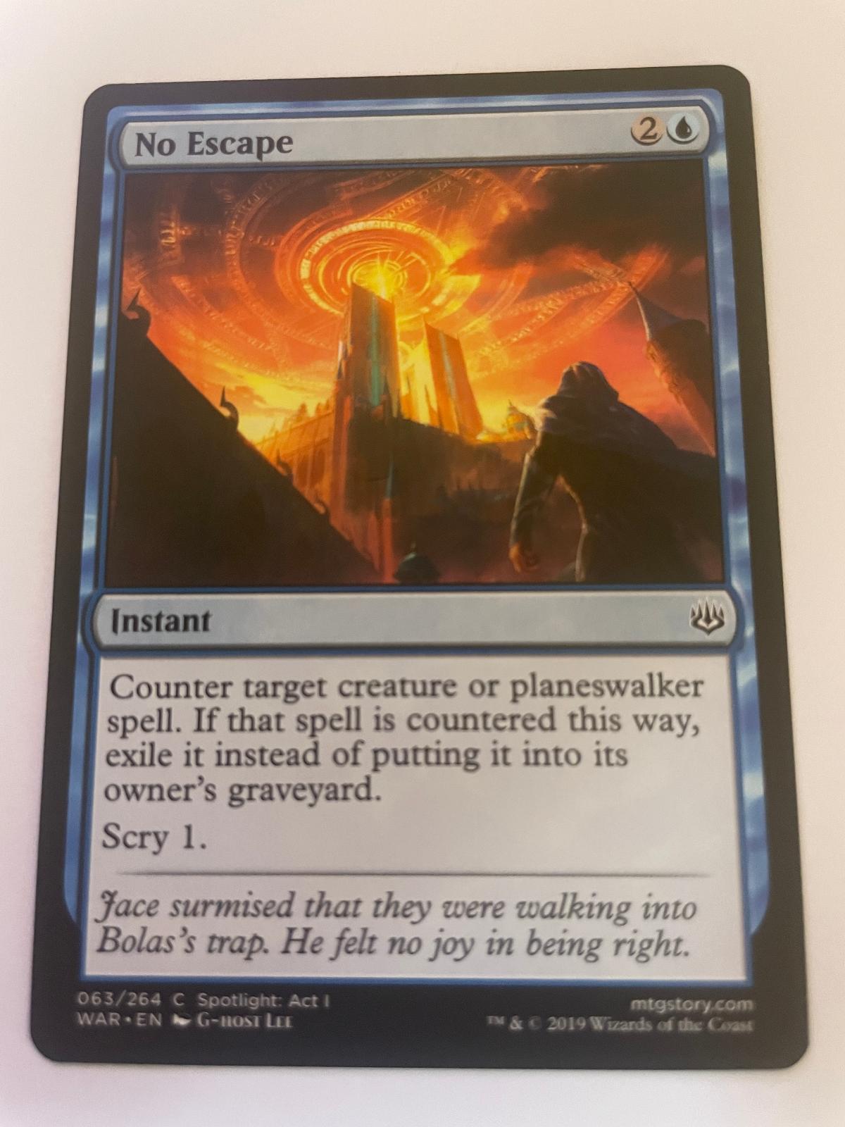 No Escape 63 Common War of the Spark Magic: The Gathering Near Mint