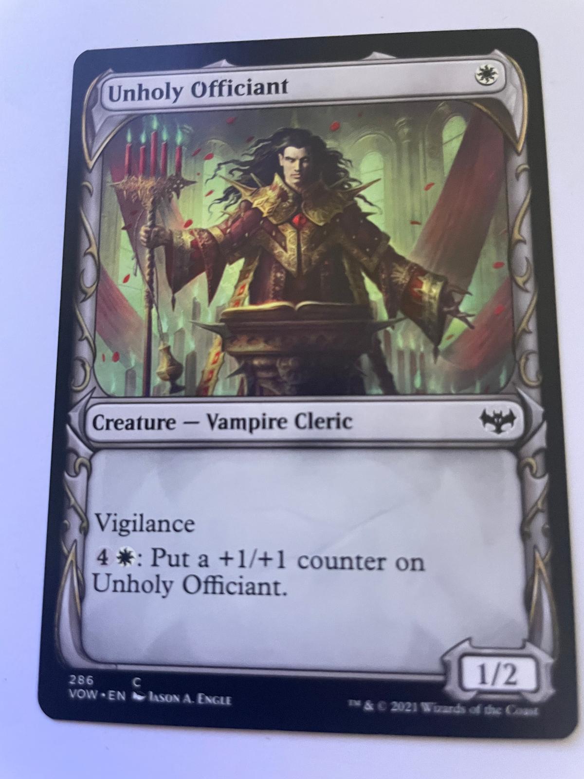 Unholy Officiant (Showcase) 286 Innistrad: Crimson Vow Magic: The Gathering NM