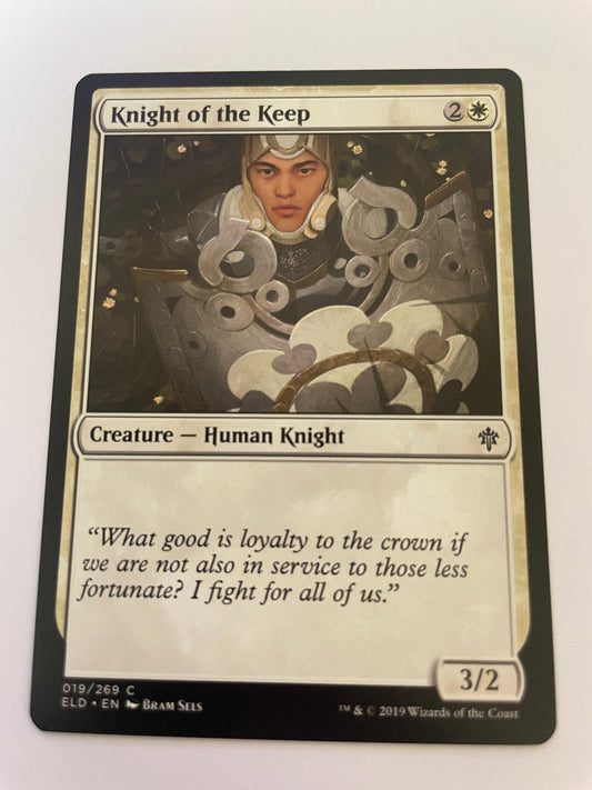 Knight of the Keep 19 Common Throne of Eldraine Magic: The Gathering Near Mint