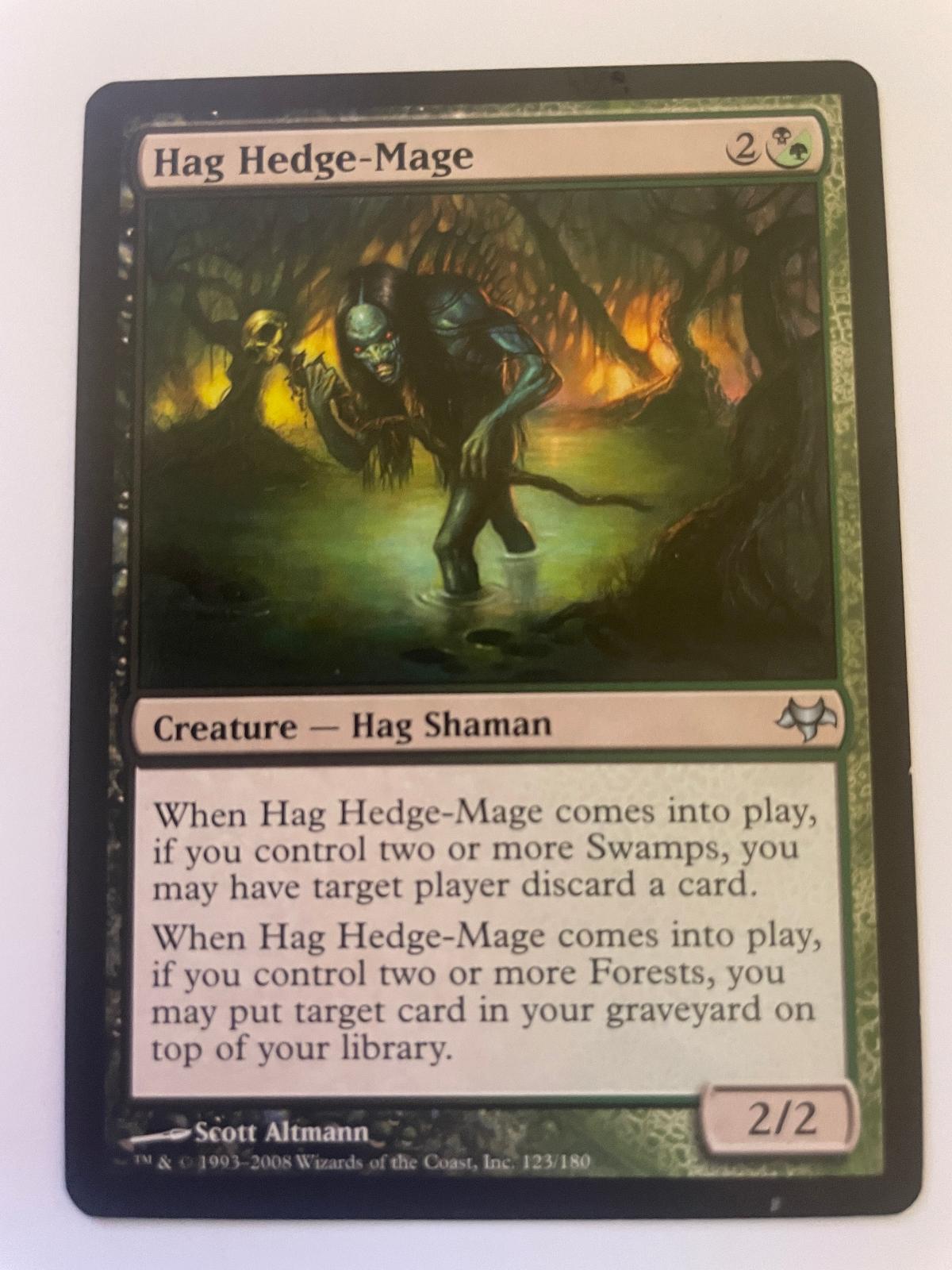 Hag Hedge-Mage 123 Uncommon Eventide Magic: The Gathering Near Mint