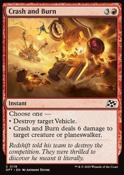 Crash and Burn
