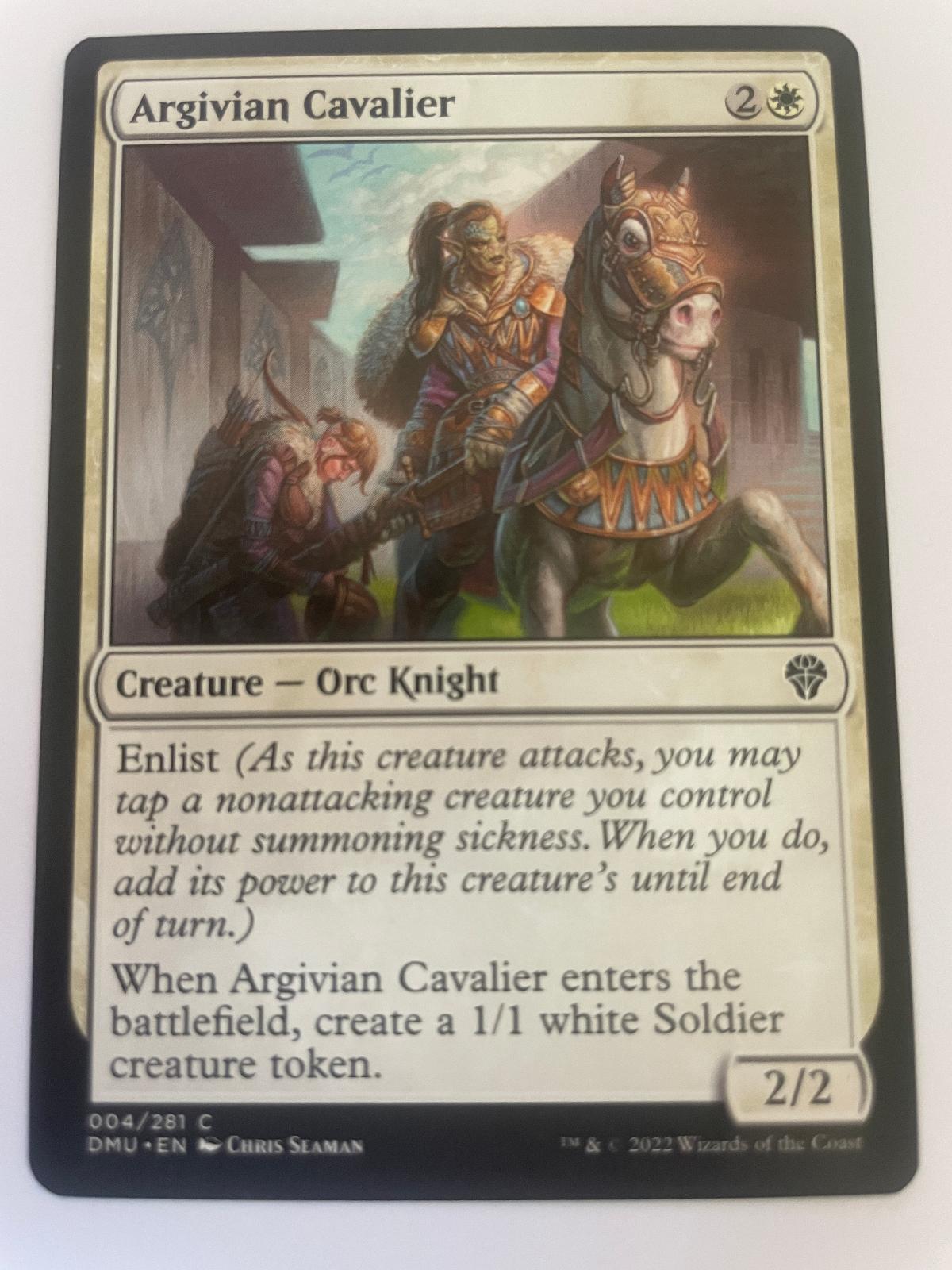 Argivian Cavalier 4 Common Dominaria United Magic: The Gathering Near Mint