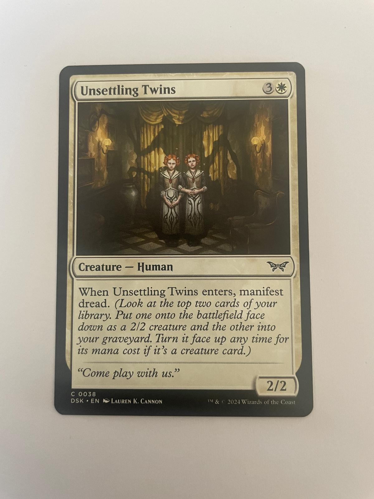 Unsettling Twins 38 Duskmourn: House of Horror DSK NM