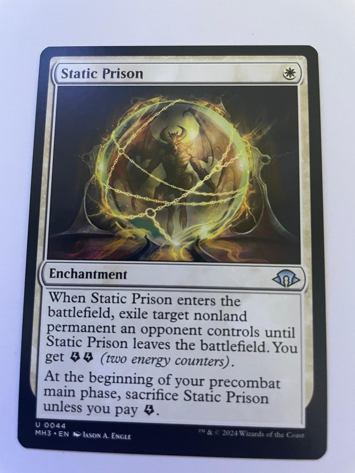 Static Prison 44 Uncommon Modern Horizons 3 Magic: The Gathering Near Mint