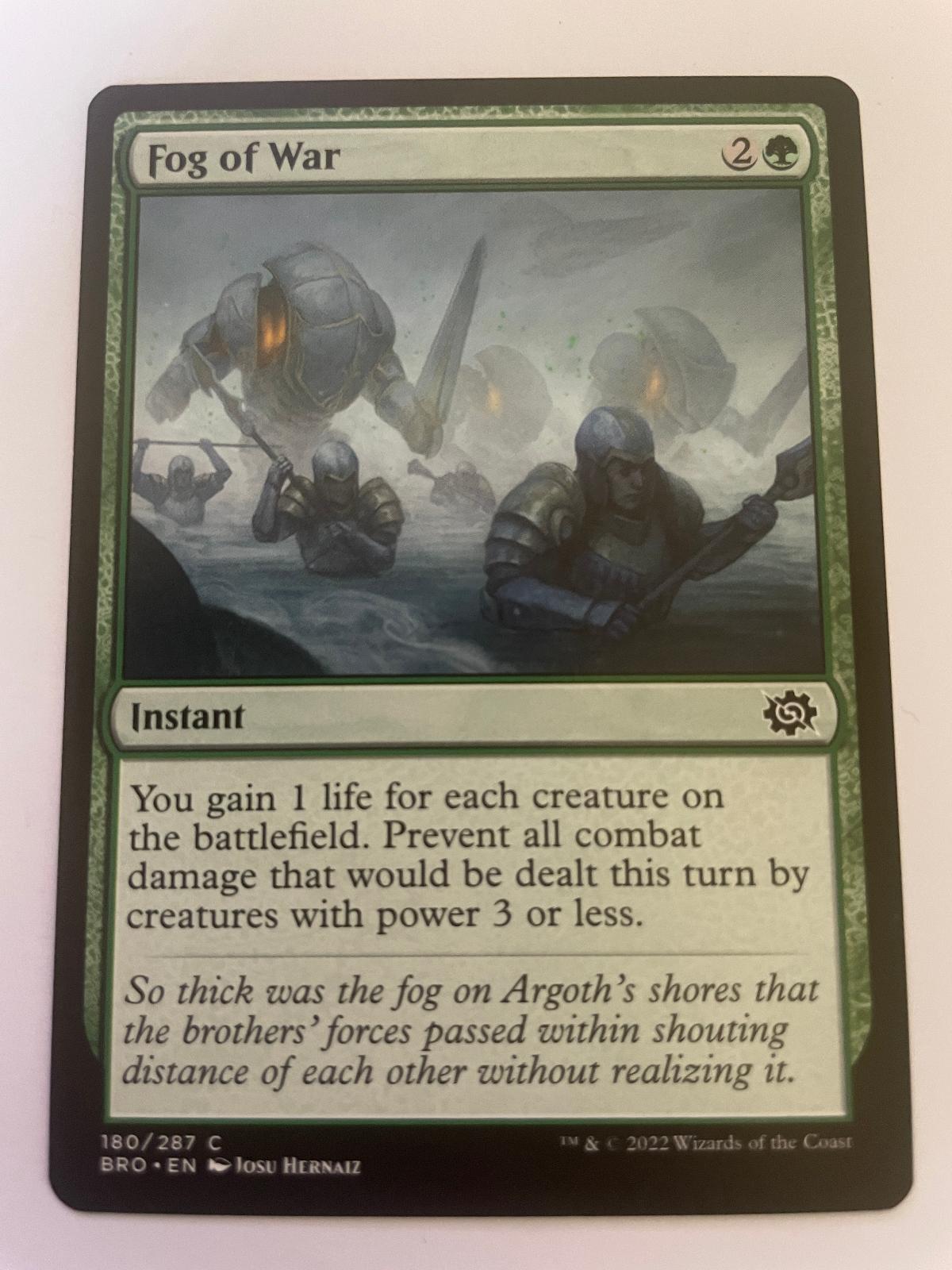 Fog of War 180 Common The Brothers' War Magic: The Gathering Near Mint