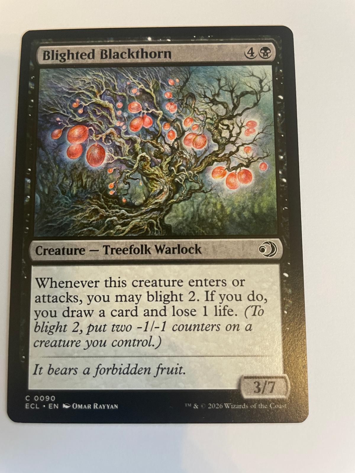 Blighted Blackthorn 90 Lorwyn Eclipsed ECL NM