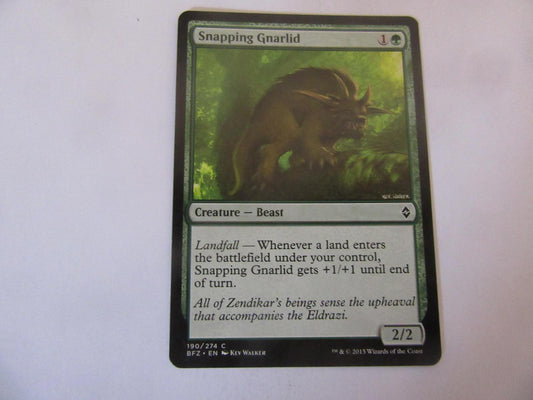 Snapping Gnarlid 190 Battle for Zendikar NM