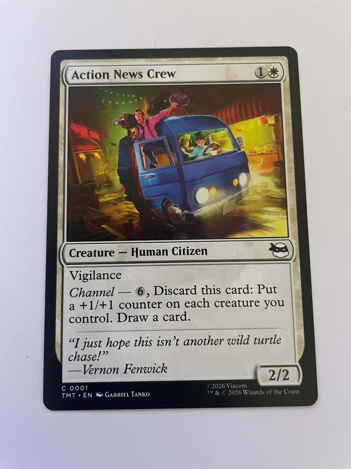 Action News Crew 0001 Teenage Mutant Ninja Turtles Magic: The Gathering NM