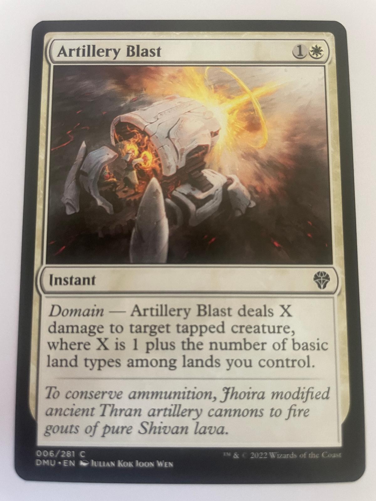Artillery Blast 6 Common Dominaria United Magic: The Gathering Near Mint