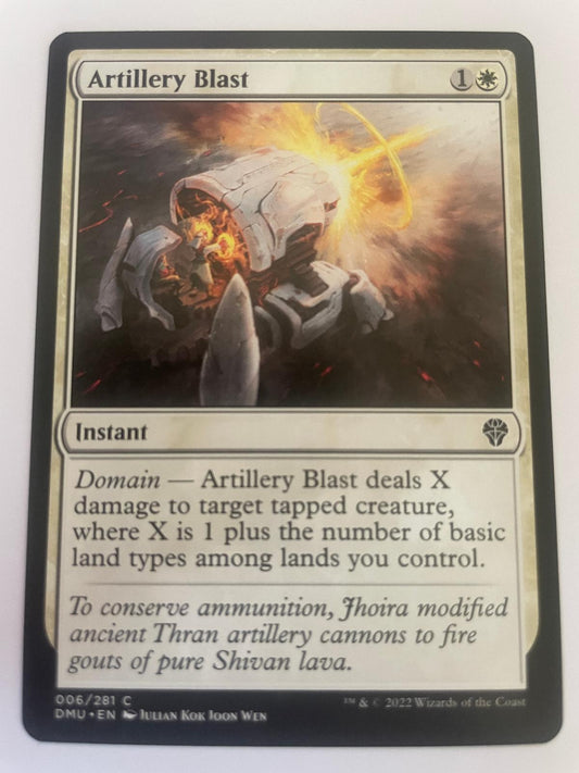 Artillery Blast 6 Common Dominaria United Magic: The Gathering Near Mint
