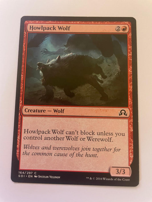 Howlpack Wolf 164 Common Shadows over Innistrad Magic: The Gathering Near Mint