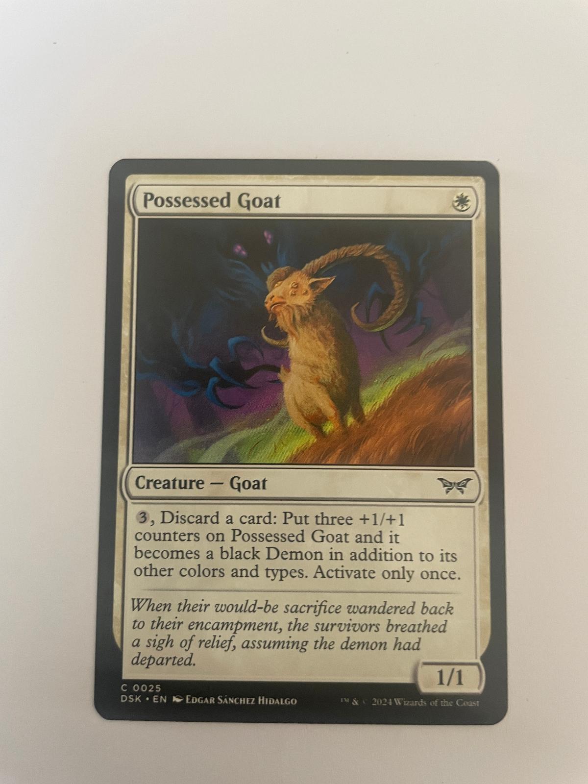 Possessed Goat 25 Duskmourn: House of Horror DSK NM
