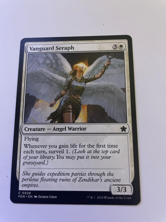 Vanguard Seraph 28 Common Foundations Magic: The Gathering Near Mint