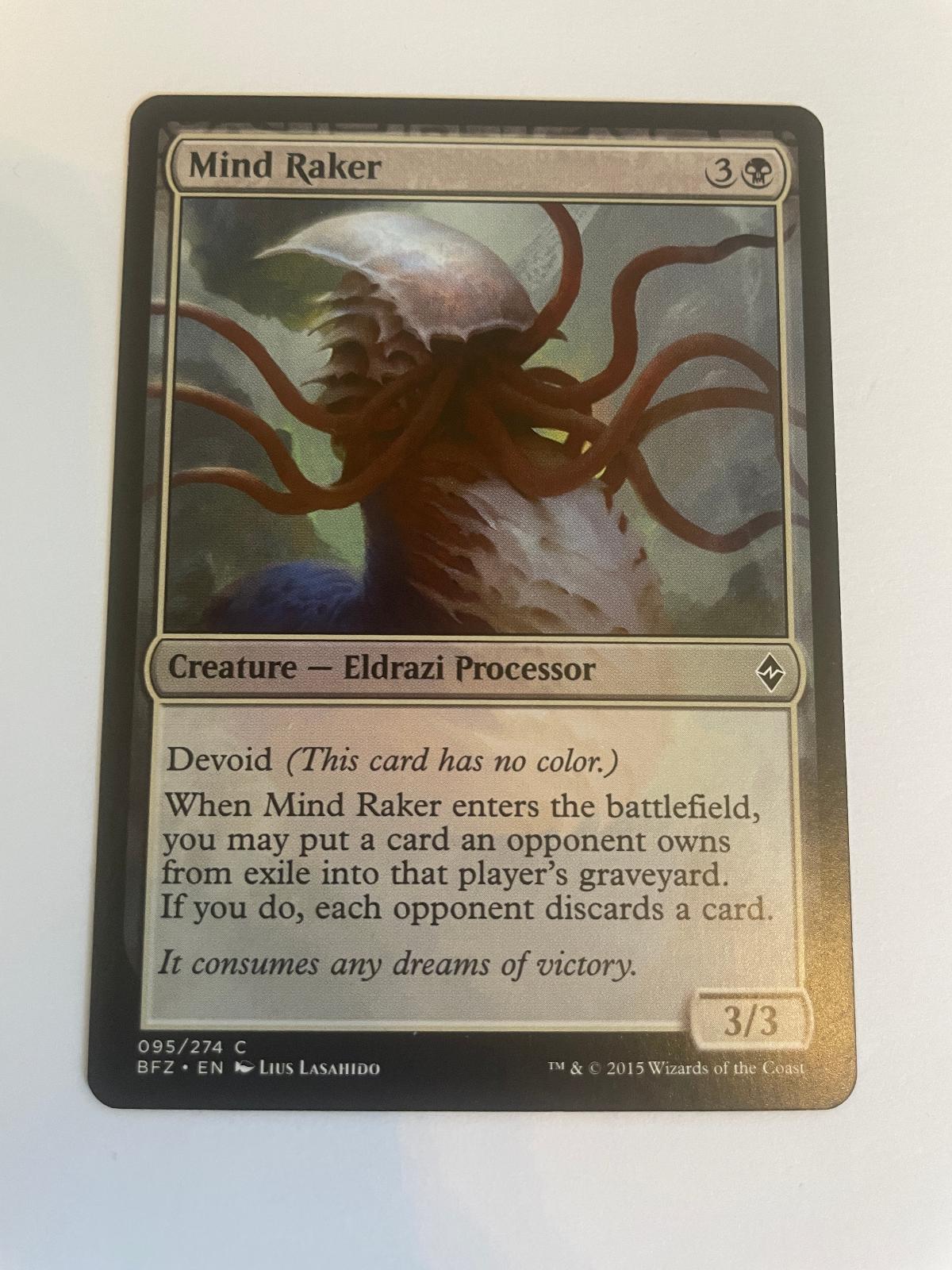 Mind Raker 95 Battle for Zendikar NM