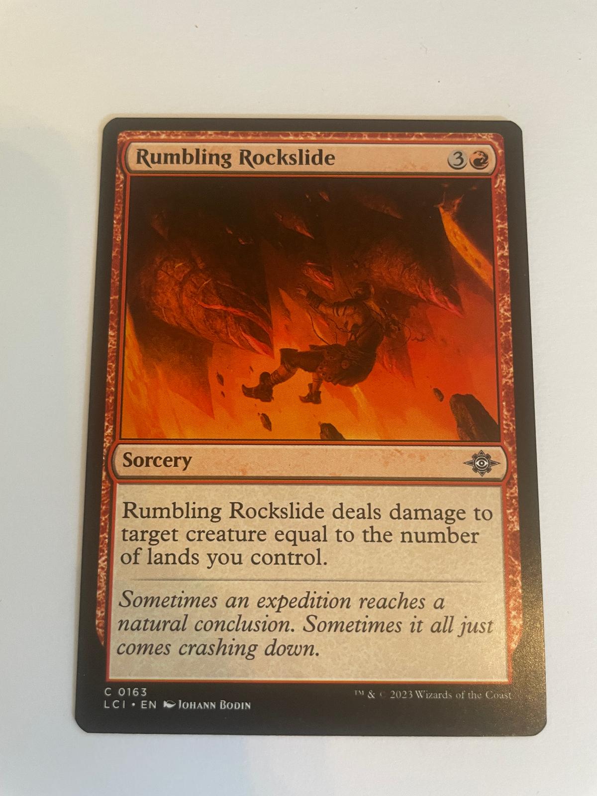 Rumbling Rockslide 163 The Lost Caverns of Ixalan NM