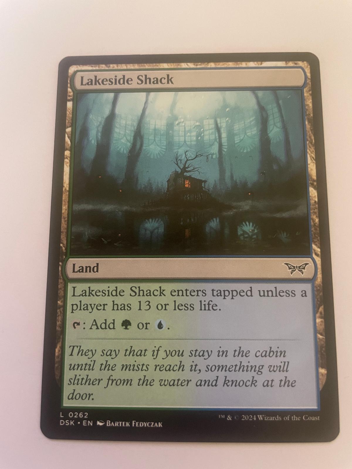 Lakeside Shack 262 Land Duskmourn: House of Horror Magic: The Gathering NM