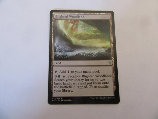 Blighted Woodland 233 Battle for Zendikar NM