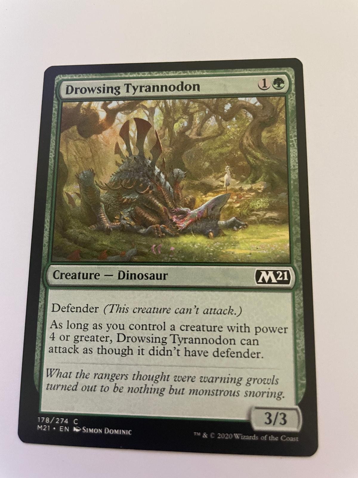 Drowsing Tyrannodon 178 Common Core Set 2021 Magic: The Gathering Near Mint