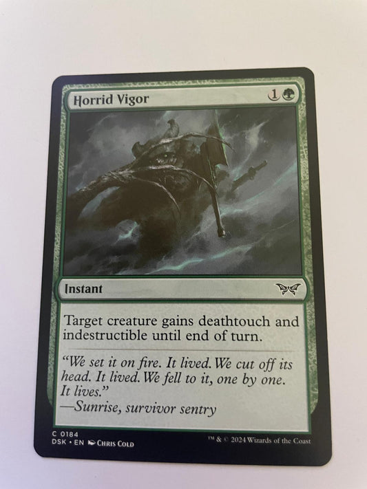Horrid Vigor 184 Common Duskmourn: House of Horror Magic: The Gathering NM