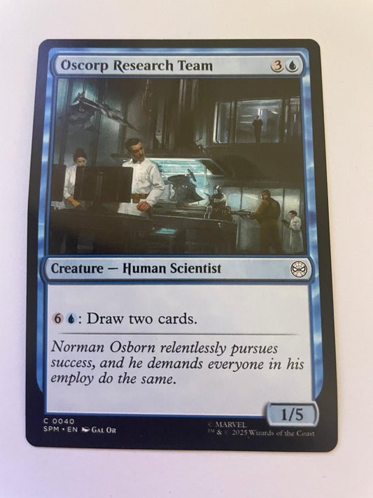 Oscorp Research Team 40 Common Marvel's Spider-Man Magic: The Gathering NM