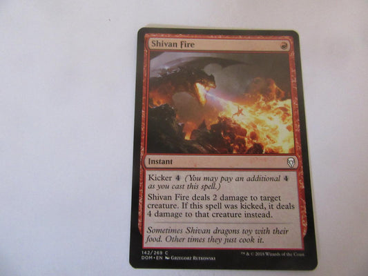 Shivan Fire 142 Dominaria NM