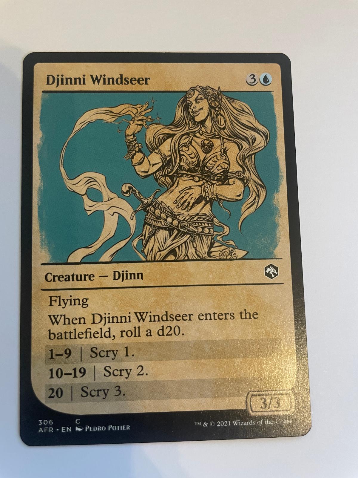 Djinni Windseer (Showcase) 306 Adventures in the Forgotten Realms NM