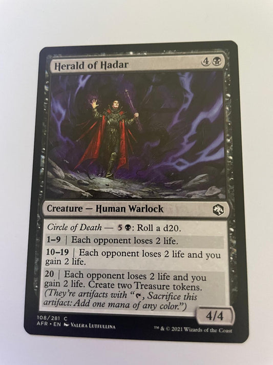 Herald of Hadar 108 Adventures in the Forgotten Realms Magic: The Gathering NM
