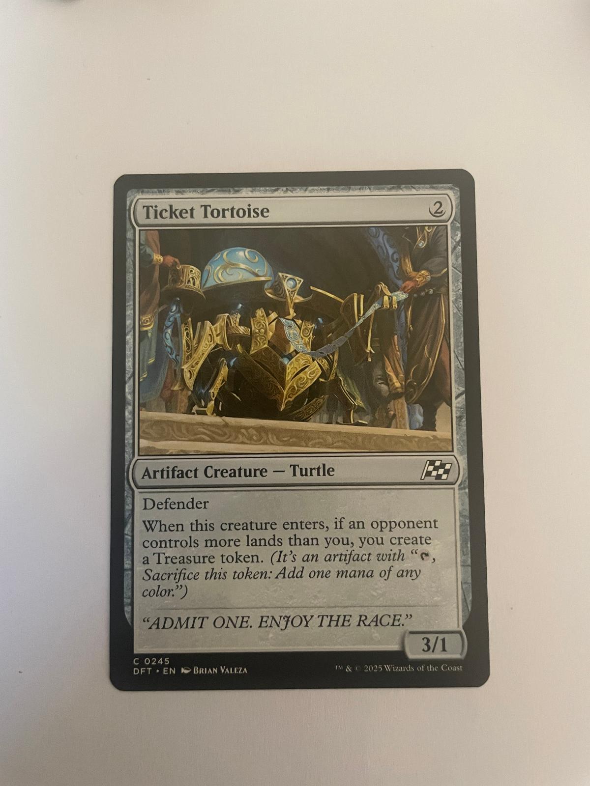 Ticket Tortoise 245 Aetherdrift DFT NM