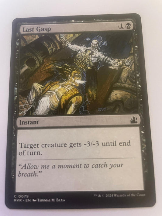 Last Gasp 79 Common Ravnica Remastered Magic: The Gathering Near Mint