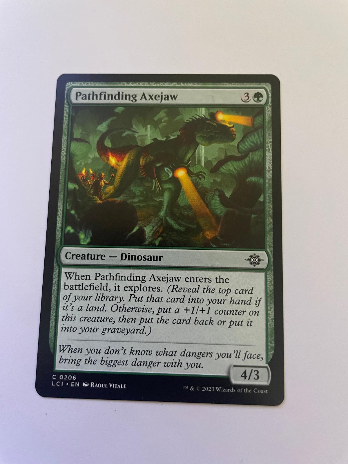 Pathfinding Axejaw 206 Common The Lost Caverns of Ixalan Magic: The Gathering NM