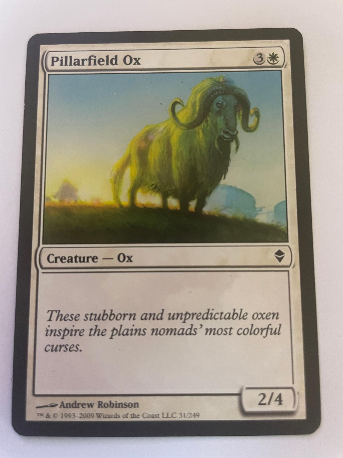 Pillarfield Ox 31 Common Zendikar Magic: The Gathering Near Mint